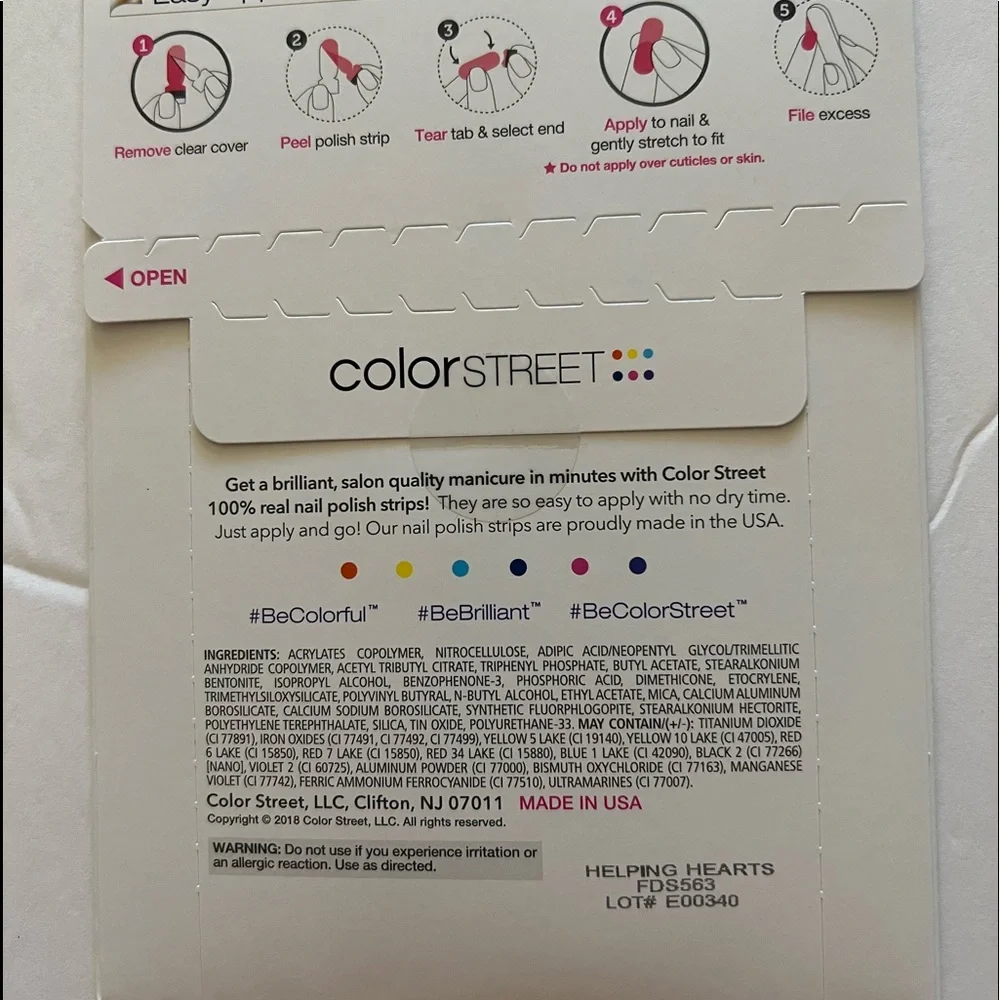 Color Street Helping Hearts Foundation Set - Picture 2 of 2